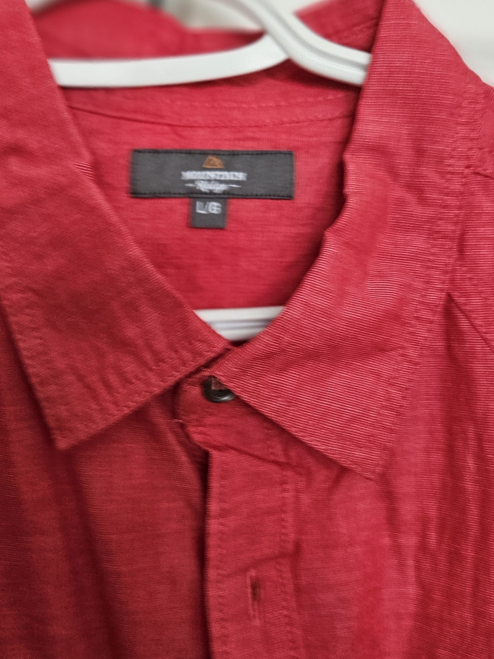 Tommy Bahama Red Linen Button-Up Shirt